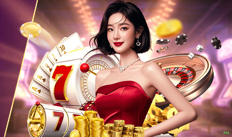 Big win animation on 44q slot Jogo